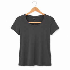 Quince Tee Womens Size XS Dary Gray Scoop Neck Cotton Modal Blend Minimalist NWT